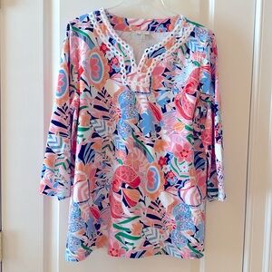 NEW Talbots Floral Shirt Large